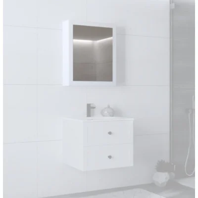 Wall cabinet with mirror TORETO 70x60/1D, white